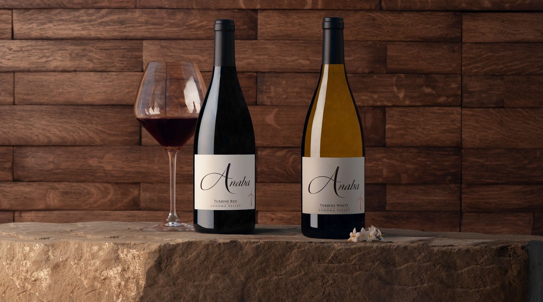 Bottles of Turbine White and Red