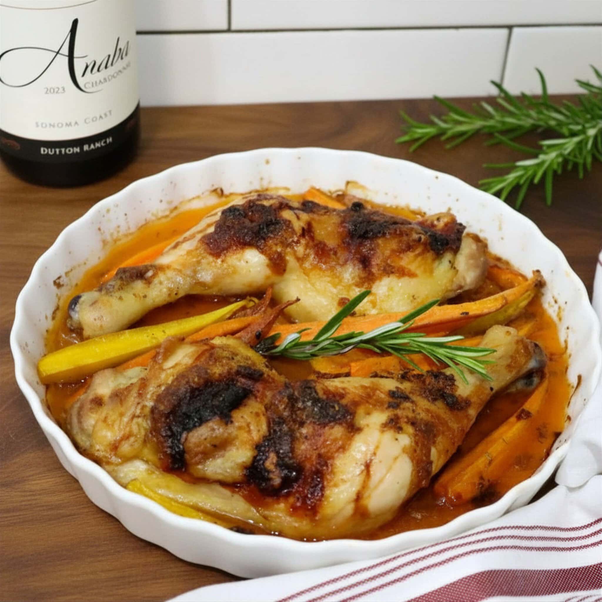 A picture of the recipe Honey-Orange Roasted Chicken Legs