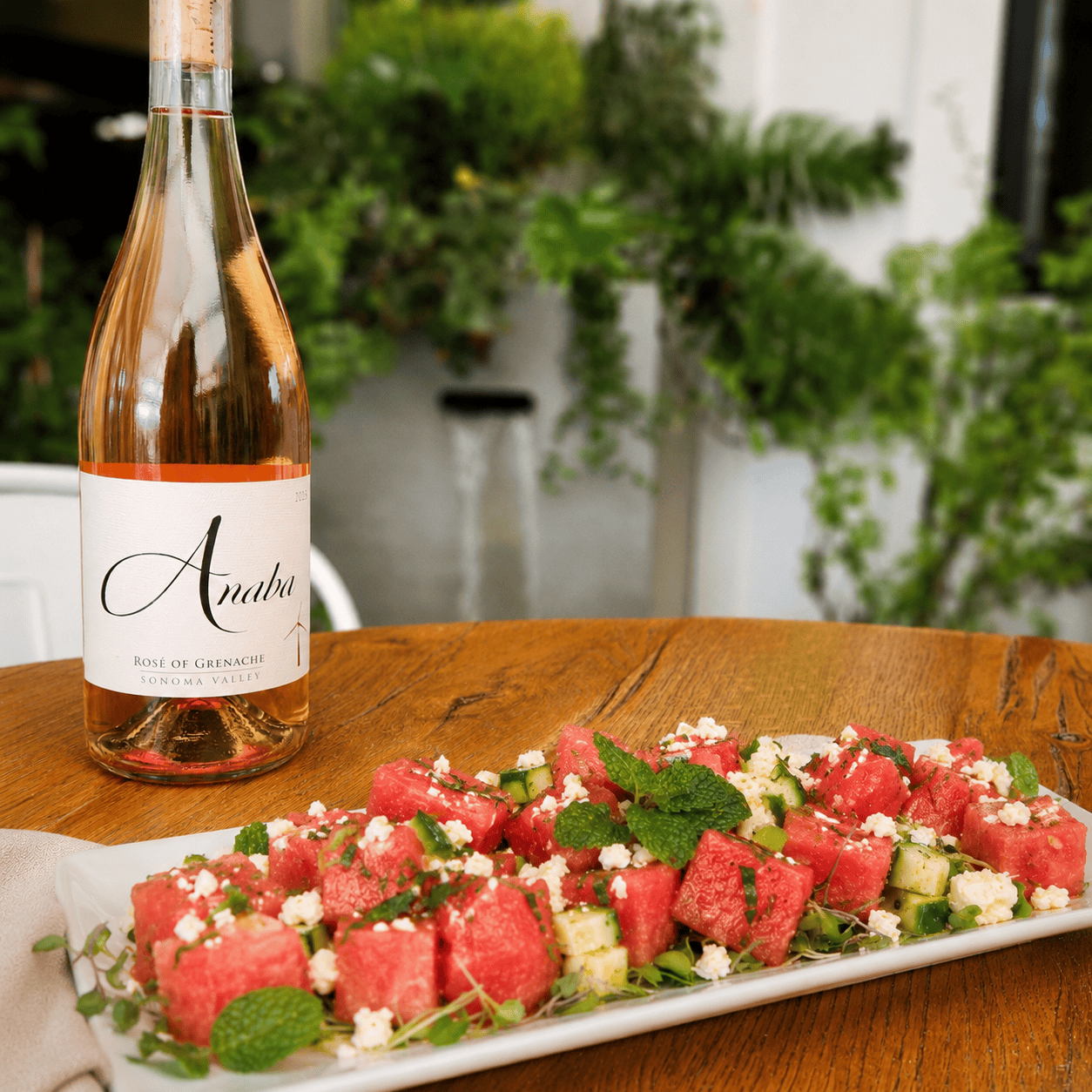 A picture of the recipe Watermelon Salad with Feta & Cucumber