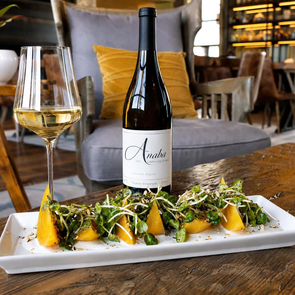 A picture of the recipe Golden Beets with Whipped Feta, Sunflower Sprouts & Dukkah